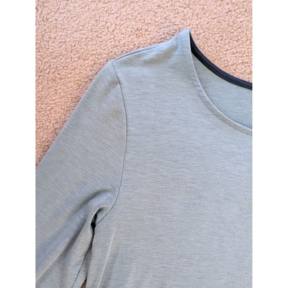 Free Fly Women's Bamboo Journey All Day Blue Long Sleeve Swing Dress- M - Picture 5 of 6